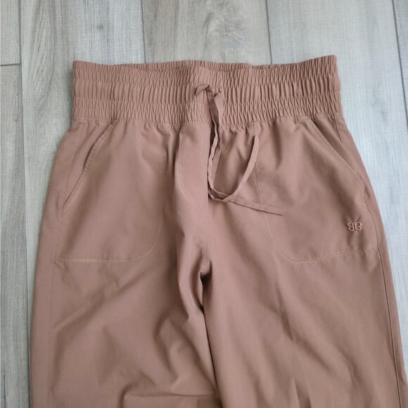 Albion Fit Jetsetter Jogger Brown Activewear Pants Women Sz M Petite - Picture 3 of 10